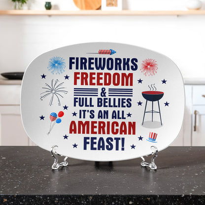 All-American Feastware Collection – 4th of July Plates, Platters & Bowls