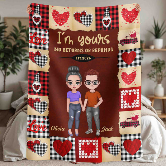 Custom love blanket for couples