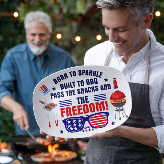 Born to BBQ Patriotic Dinnerware Collection – 4th of July Edition