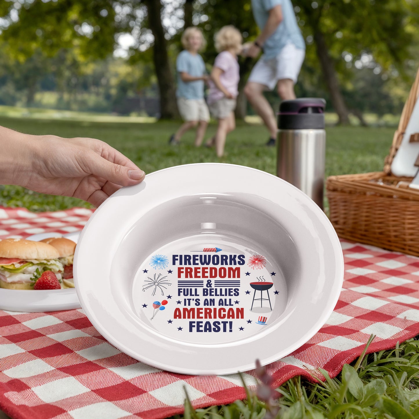 All-American Feastware Collection – 4th of July Plates, Platters & Bowls