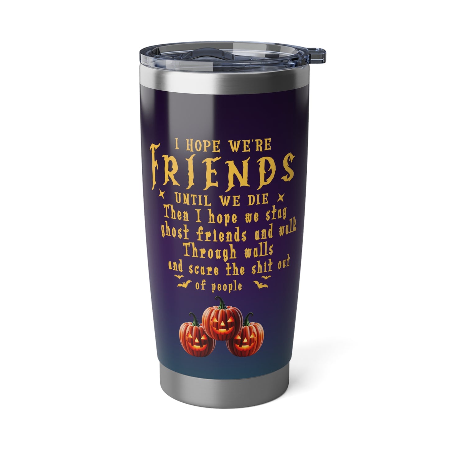 Personalized Witch Best Friend Tumbler – Funny Halloween Ghost Friends Cup