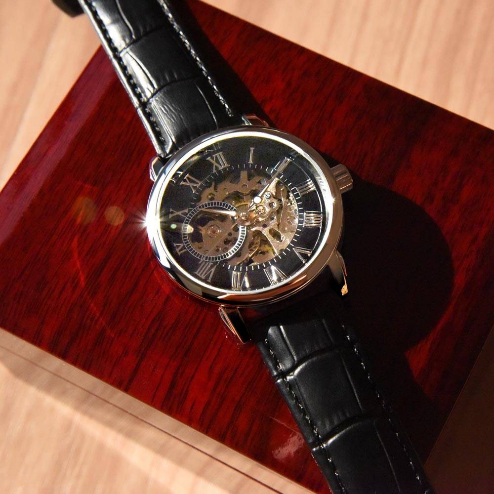 To My Son - Openwork Watch with Message Card Gift