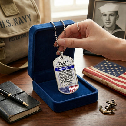 usa patriotic necklace for grandfather veteran