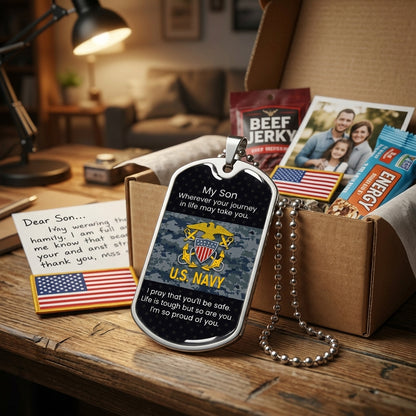 military dog tag pendant veteran grandfather jewelry