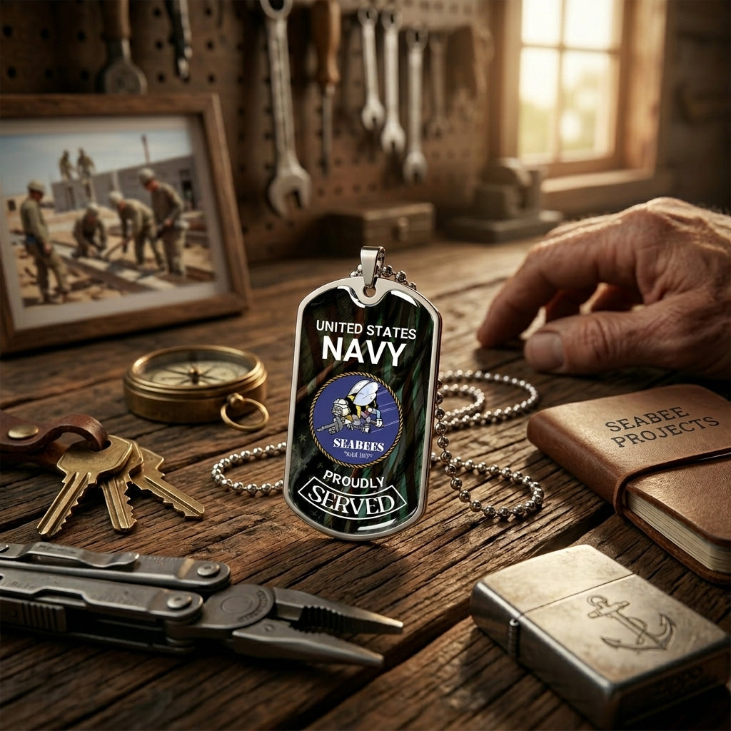 grandpa veteran gift dog tag jewelry