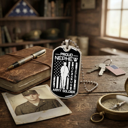 veteran grandpa dog tag necklace patriotic design