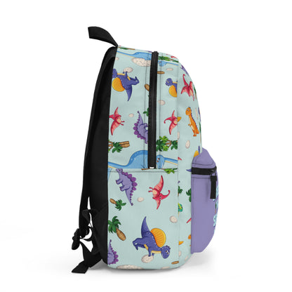 Jurassic Math Survivor Kids Backpack – Funny Dinosaur Bookbag for School