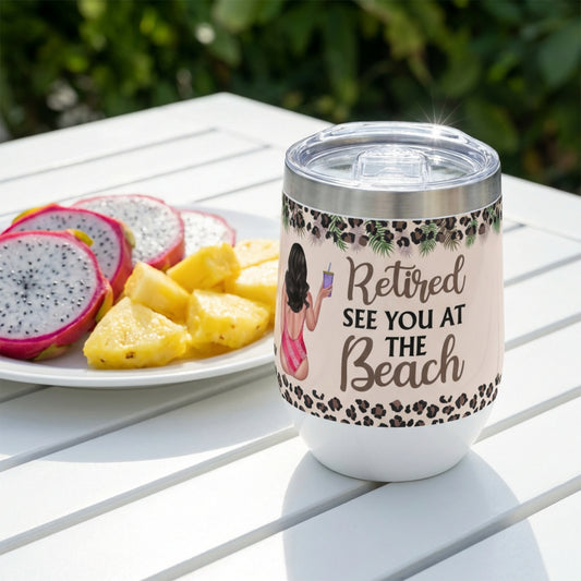 See You at the Beach Chill Wine Tumbler