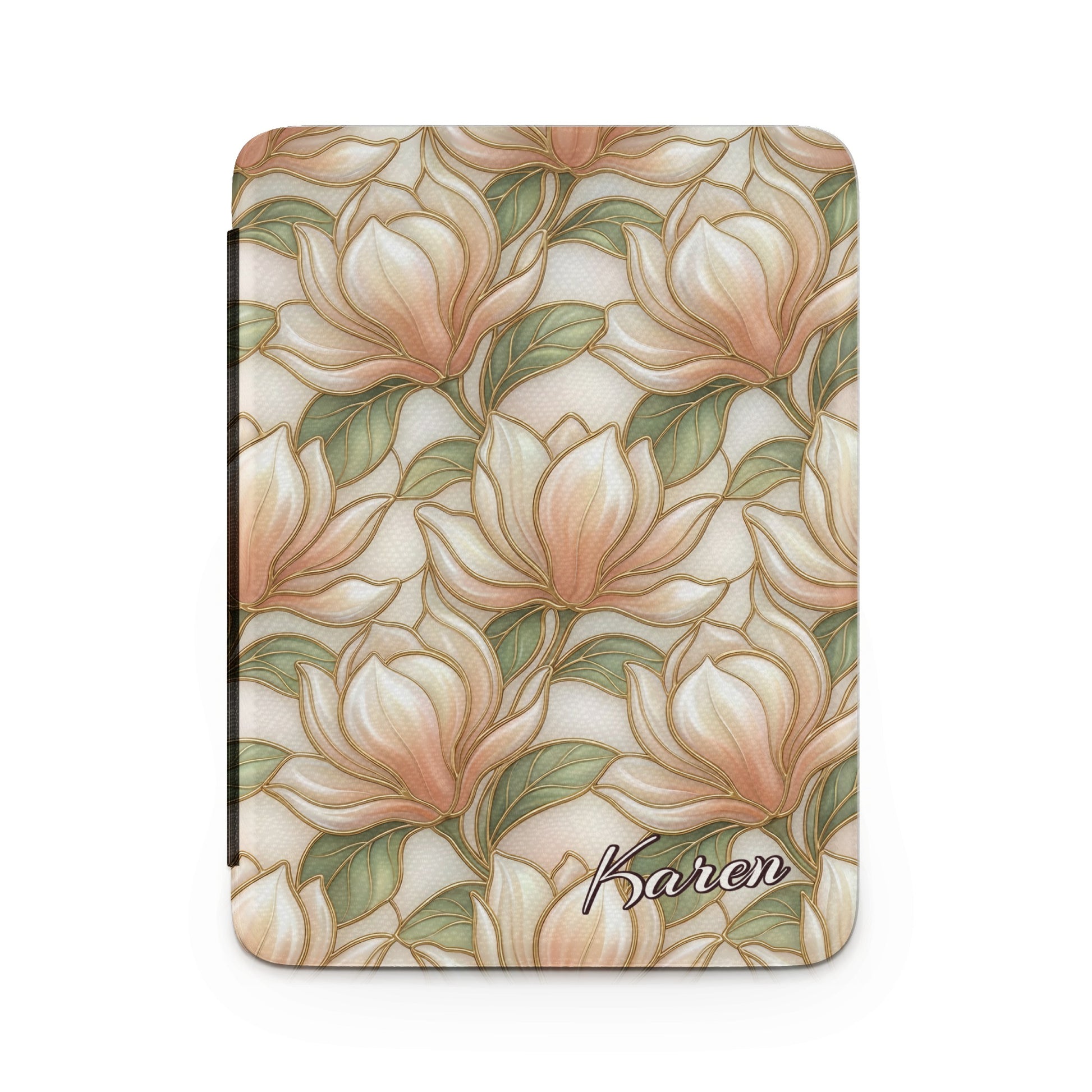 Personalized Karen Magnolia Floral Pattern Notebook product type