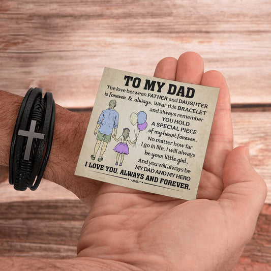 Love You Forever Bracelet – Father’s Day Gift from Daughter with Sentimental Card