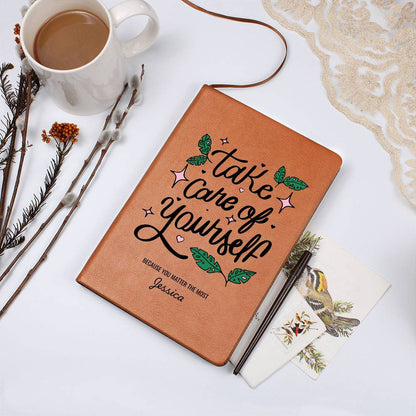 Personalized Leather Journal for Self-Care and Healing
