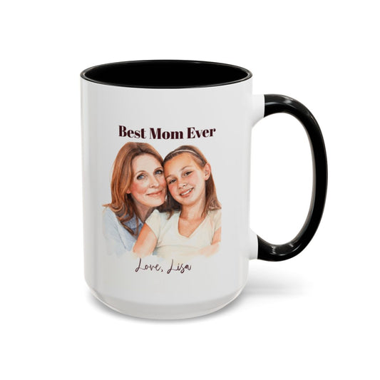Personalized Custom Mug, Best Mom Ever Gift, Mother's Day Coffee Cup, Photo Mug, Personalized Gift for Mom, Custom Message Mug