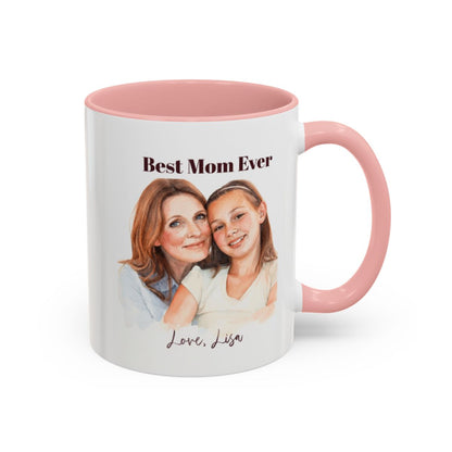 Personalized Custom Mug, Best Mom Ever Gift, Mother's Day Coffee Cup, Photo Mug, Personalized Gift for Mom, Custom Message Mug