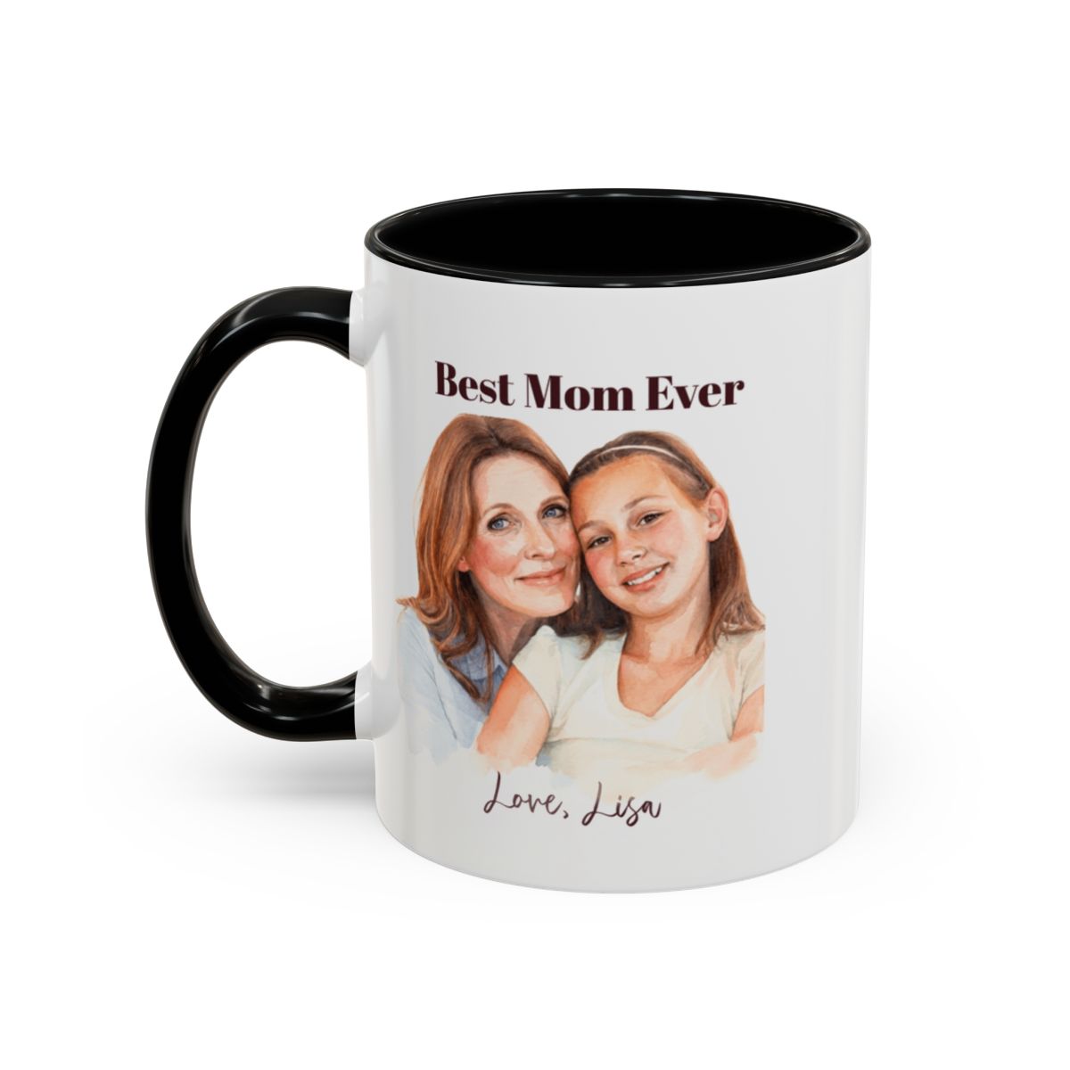 Personalized Custom Mug, Best Mom Ever Gift, Mother's Day Coffee Cup, Photo Mug, Personalized Gift for Mom, Custom Message Mug