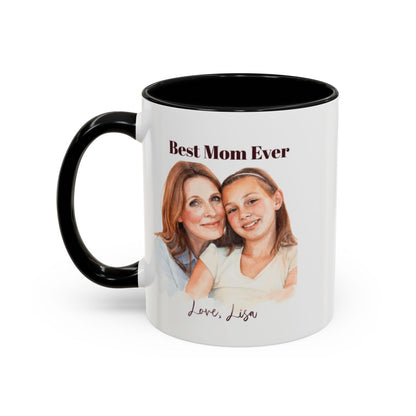 Personalized Custom Mug, Best Mom Ever Gift, Mother's Day Coffee Cup, Photo Mug, Personalized Gift for Mom, Custom Message Mug