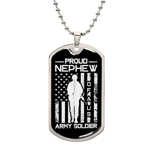 patriotic veteran necklace with eagle emblem pendant