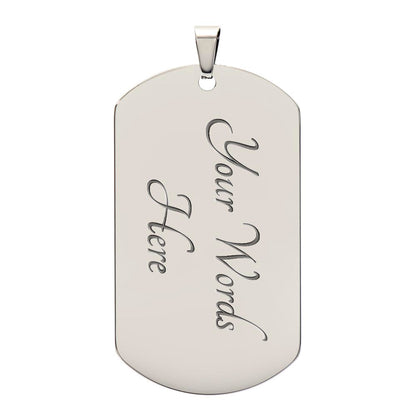 US Navy Seabees Necklace – Proud to Serve Dog Tag Pendant | Military Veteran Navy Jewelry Gift