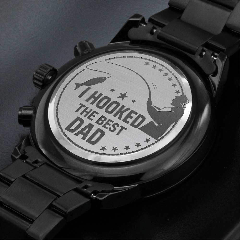 To My Father – Engraved Chronograph Watch Gift for Dad