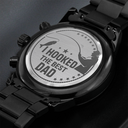 To My Father – Engraved Chronograph Watch Gift for Dad