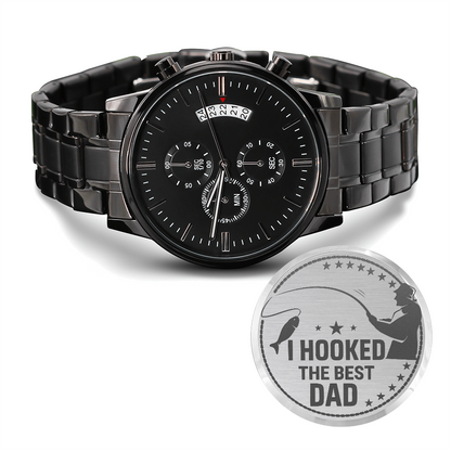 To My Father – Engraved Chronograph Watch Gift for Dad