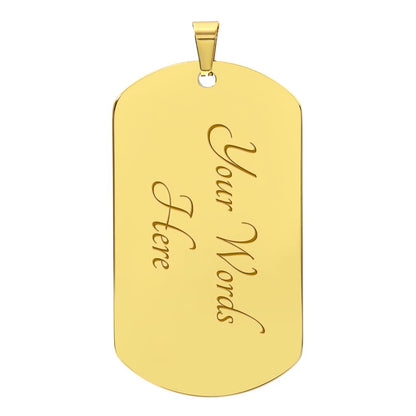 I Am A Veteran Necklace – No Expiration Date Military Dog Tag Pendant | Patriotic Veteran Gift Jewelry