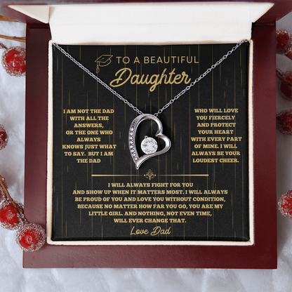 Forever Love Necklace for Daughter – Graduation Gift with Luxury Box