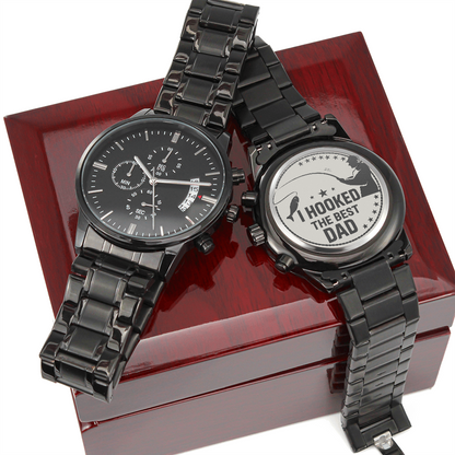 To My Father – Engraved Chronograph Watch Gift for Dad