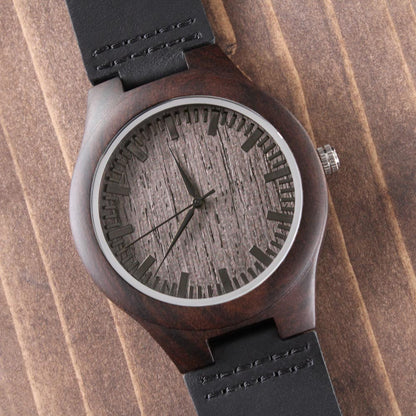 To My Son – Engraved Wooden Watch  | Sentimental Keepsake Gift