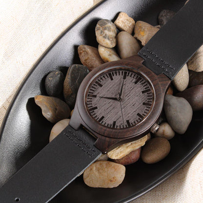 To My Son – Engraved Wooden Watch  | Sentimental Keepsake Gift
