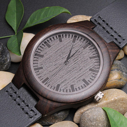 To My Son – Engraved Wooden Watch  | Sentimental Keepsake Gift