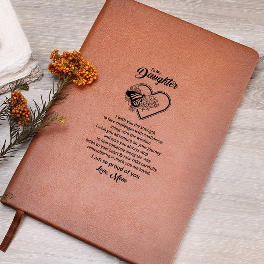 To My Daughter Butterfly Journal Mom's Love Letter Notebook