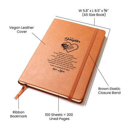 To My Daughter Butterfly Journal Mom's Love Letter Notebook