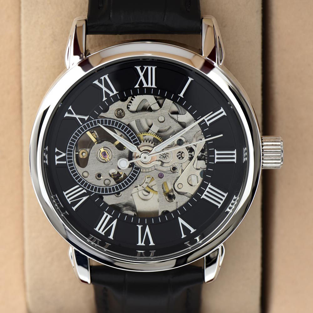 To My Son - Openwork Watch with Message Card Gift