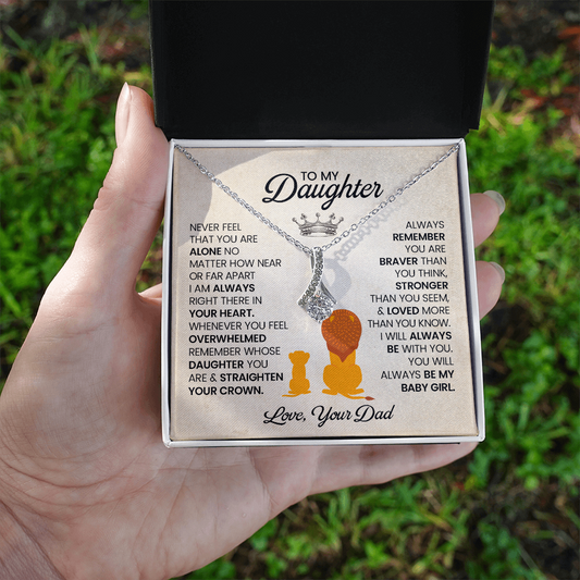 To My Daughter Necklace,  Gift From Mom For Daughter !