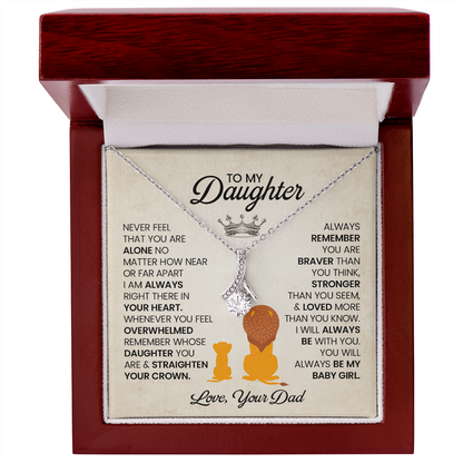 To My Daughter Necklace,  Gift From Mom For Daughter !