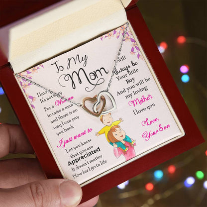 To My Mom Necklace, I Will Always Be Your Little Boy