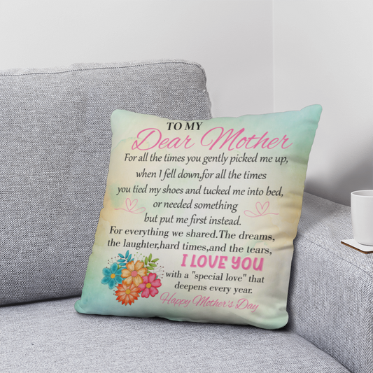 To My Mom, I Love You – Mother's Day Throw Pillow Gift