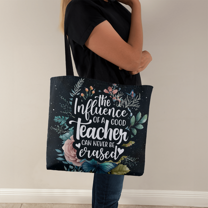 The Influence of a Good Teacher – Floral Tote Bag