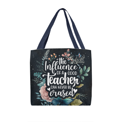 The Influence of a Good Teacher – Floral Tote Bag