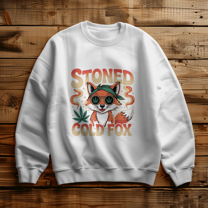 Stoned Cold Fox 4/20 Sweatshirt – Funny Weed Fox Stoner Gift