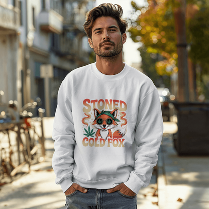 Stoned Cold Fox 4/20 Sweatshirt – Funny Weed Fox Stoner Gift