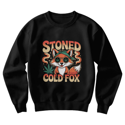 Stoned Cold Fox 4/20 Sweatshirt – Funny Weed Fox Stoner Gift