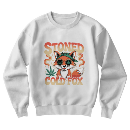 Stoned Cold Fox 4/20 Sweatshirt – Funny Weed Fox Stoner Gift