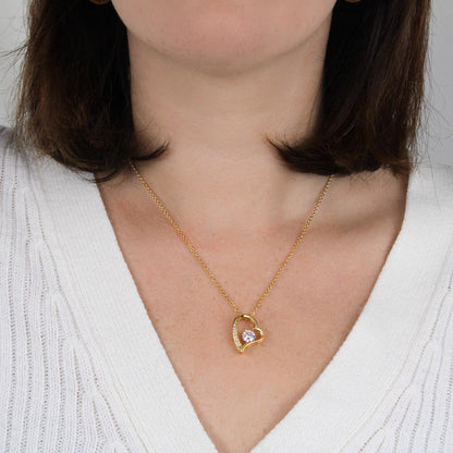 Forever Love Necklace for Future Wife – Romantic Gift with Heartfelt Message Card