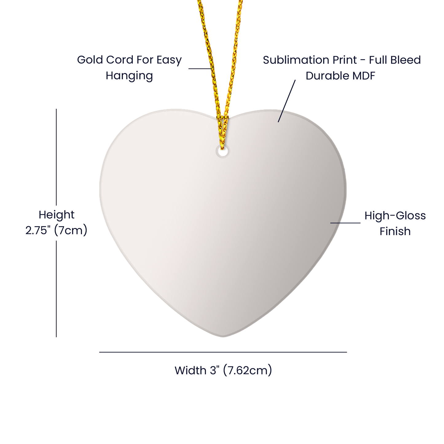 Personalized Retirement Ornament – Custom Heart Keepsake with Name & Year – Retirement Gift for Teacher, Nurse, or Coworker