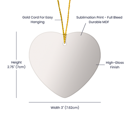 Personalized Retirement Ornament – Custom Heart Keepsake with Name & Year – Retirement Gift for Teacher, Nurse, or Coworker