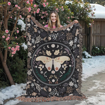Bohemian Butterfly - Woven Blanket for Cozy Home Décor