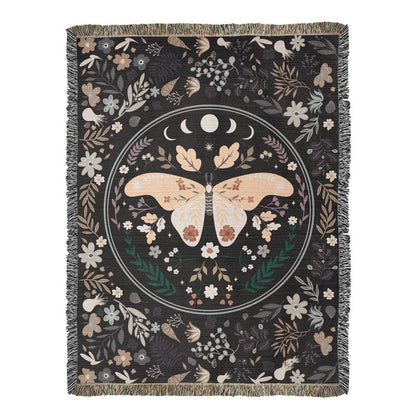 Bohemian Butterfly - Woven Blanket for Cozy Home Décor