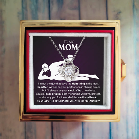 A Son's Heartfelt Gift – Elegant Necklace for the Most Loving Mom !