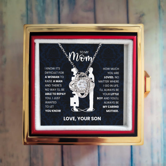 To My Mom – A Loving Necklace Gift from Your Son to Honor Your Strength